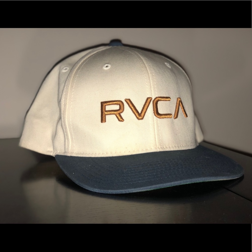 White RVCA SnapBack Hat